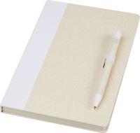 SET NOTES E PENNA IN CARTONE DEL LATTE RICICLATO